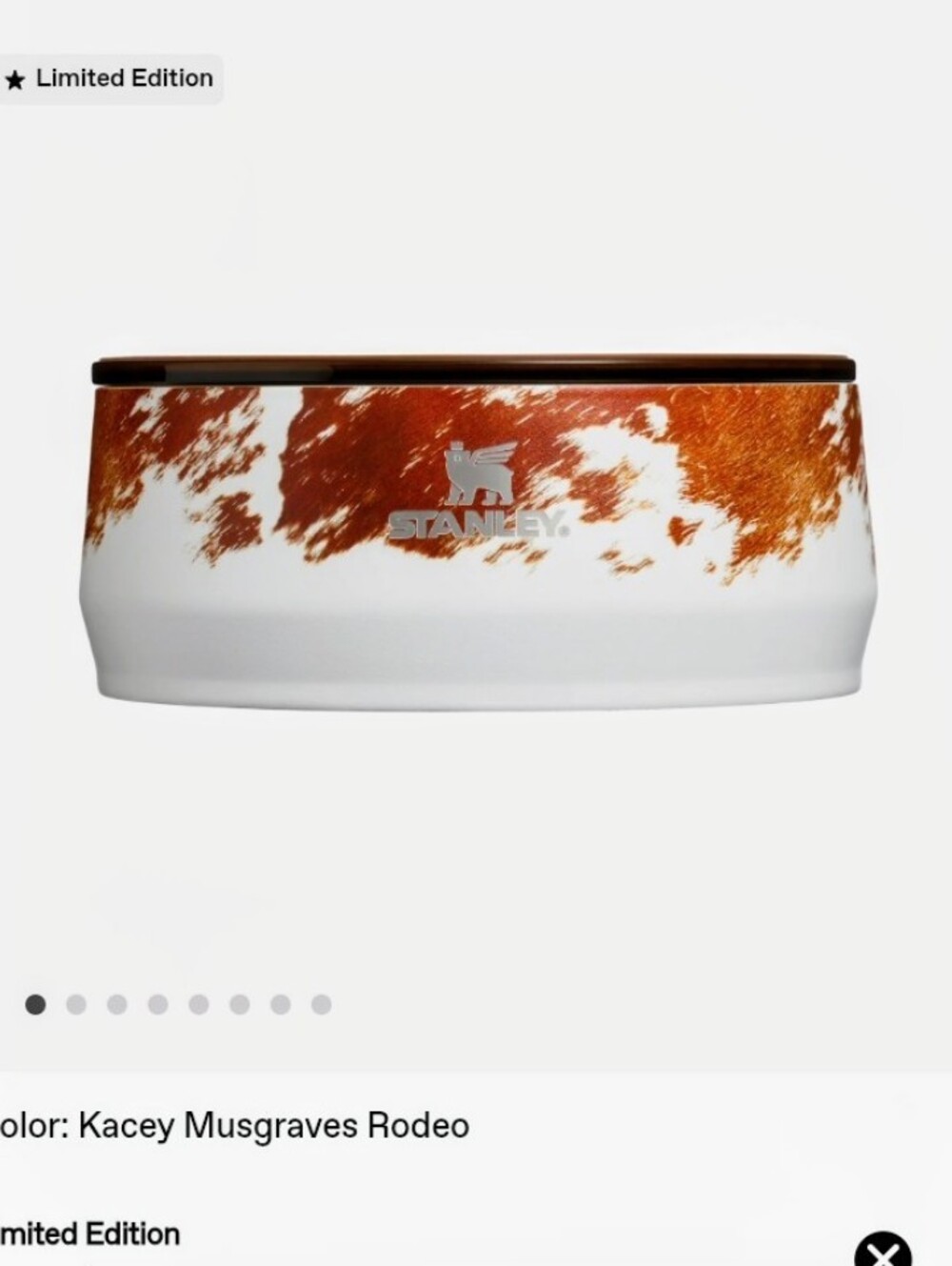 Stanley x Kacey Musgraves Rodeo Pet Bowl 3qt BNIB